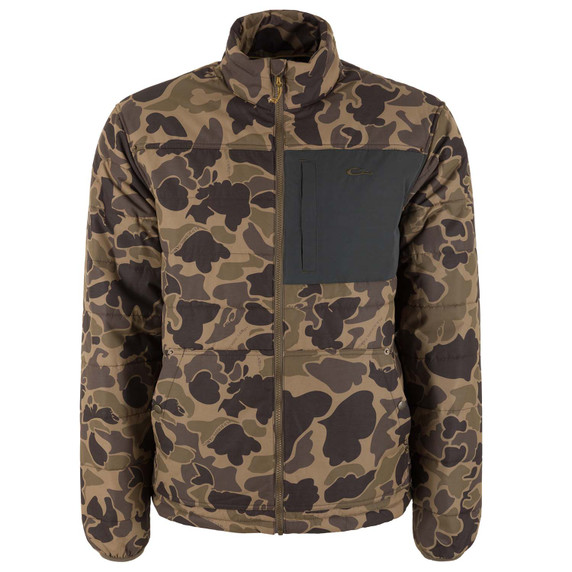 Image of the Drake Waterfowl Delta Featherless Down Jacket in Old School Sport