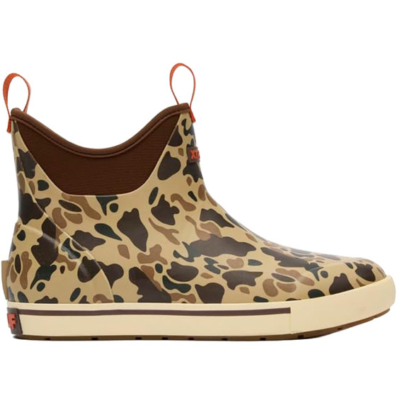 Image of the Xtratuf Fleece Lined Ankle Deck Boot in Duck Camo