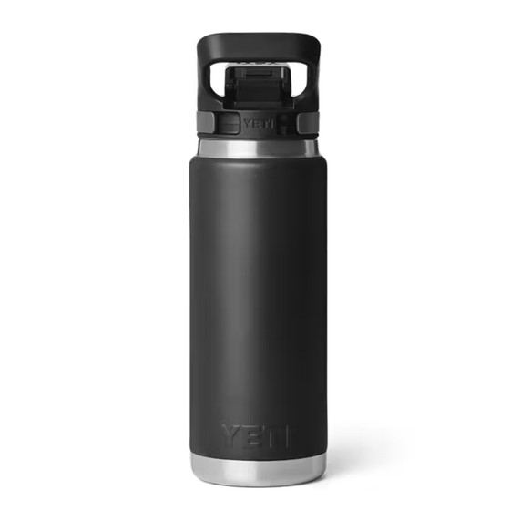 Back Image of the Yeti Rambler 26 oz. Water Bottle with Flip Chug Cap.