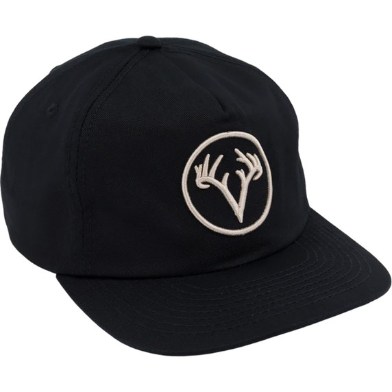 Image of the Drake Non Typical x Lost Hat Stepdad Logo Cap in Jet Black