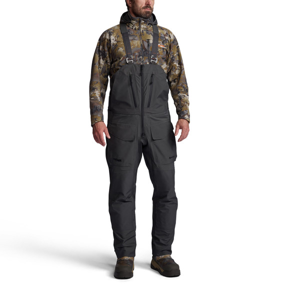 Front Model Image of the Sitka Hudson Insulated Bib.