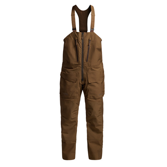 Image of the Sitka Hudson Insulated Bib in Cattail Brown