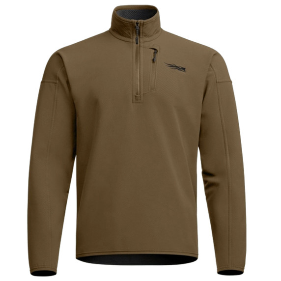 Image of the Sitka Alpha Fleece 1/4 Zip Pullover in Coyote