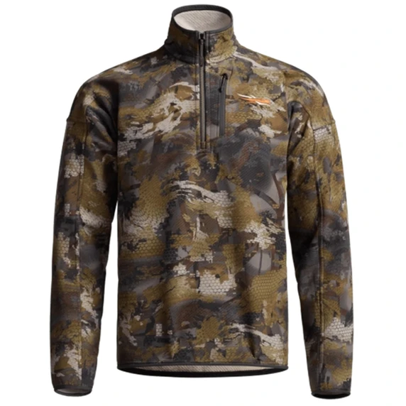 Image of the Sitka Alpha Fleece 1/4 Zip Pullover in Optifade Timber
