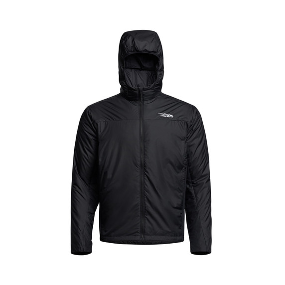 Image of the Sitka Kelvin LT Hooded Jacket in Sitka Black