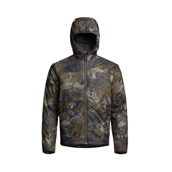Image of the Sitka Kelvin LT Hooded Jacket in Optifade Timber