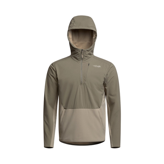 Image of the Sitka Alpha Windstopper Hoodie in Bark Brown
