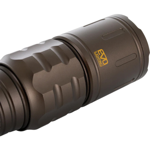 EVO Lighting sticker image of the Drake EVO1000 Lumen Flashlight.