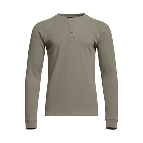 Image of the Sitka Waffle Henley in Oak