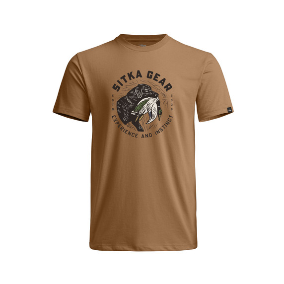 Image of the Sitka Instinct Tee in Sequoia Brown.