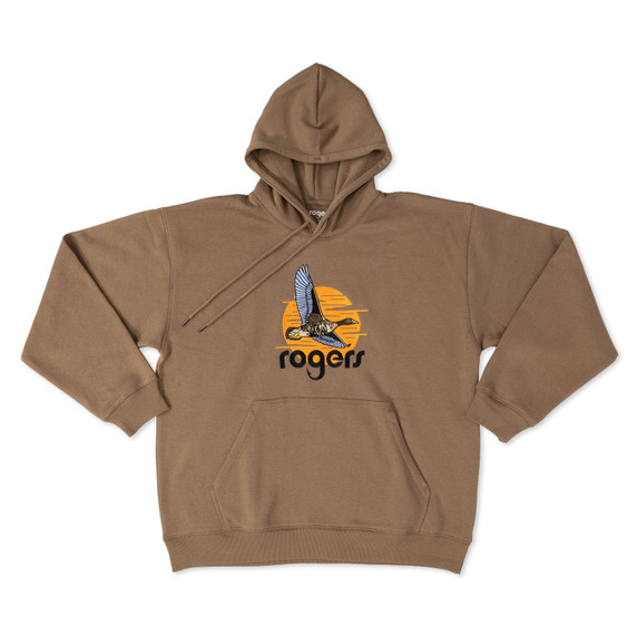 Front image of the Rogers Specklebelly Sunrise Hoodie.