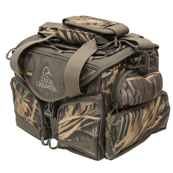 Tilted image of the Alps Outdoorz DU Floating Deluxe Blind Bag.