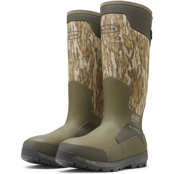 Pair image of the LaCrosse Alphaburly Aero 17" Mossy Oak Bottomland 800G.