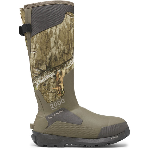 Image of the LaCrosse Alphaburly Aero 2000G Pull On Boot in Mossy Oak Country Roots