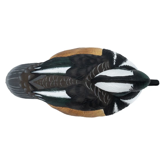 Top Image of the Live Hooded Merganser Duck Decoy.