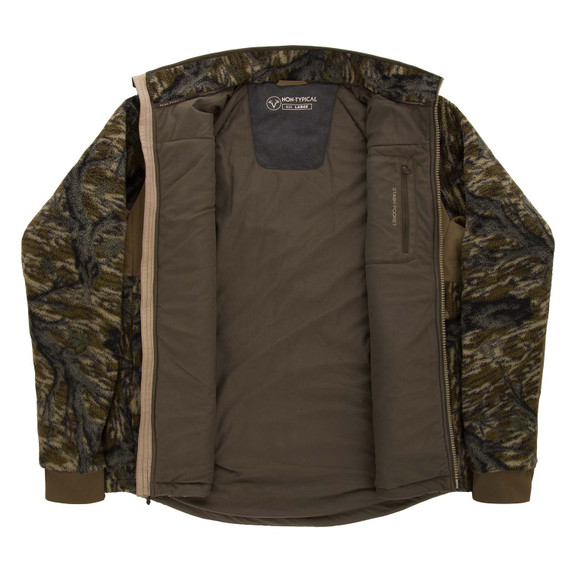 Inside Fabric Image of the Drake Statix Sherpa Fleece Insulated Jacket with Agion Active X2.