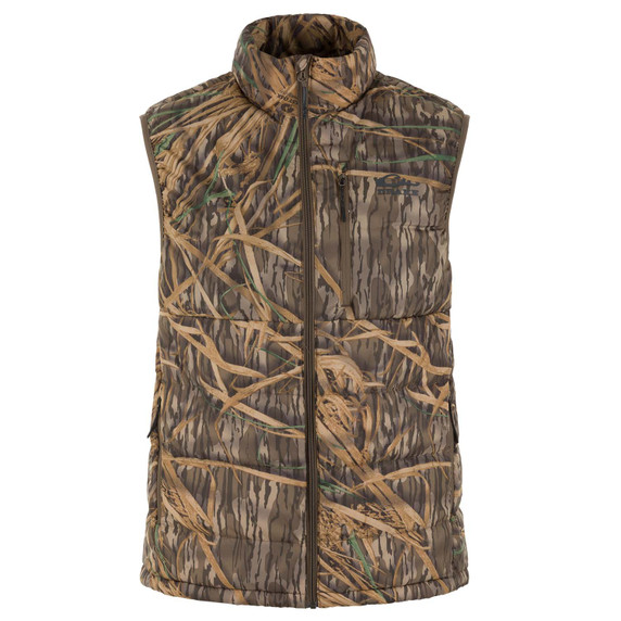 Image of the Drake Waterfowl BMF Down Vest in Mossy Oak Original Shadow Grass