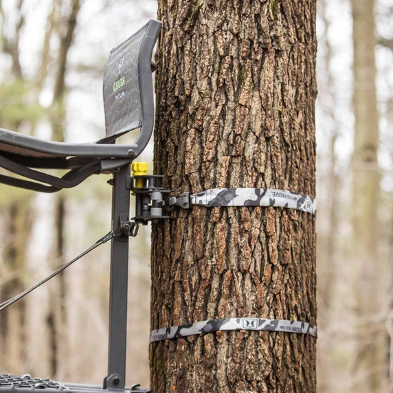 Setup Image of the Hawk CRUZR Treestand Tree Bracket.
