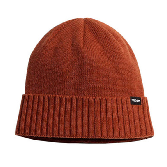 Image of the Sitka Cuffed Knit Beanie in Red Sumac