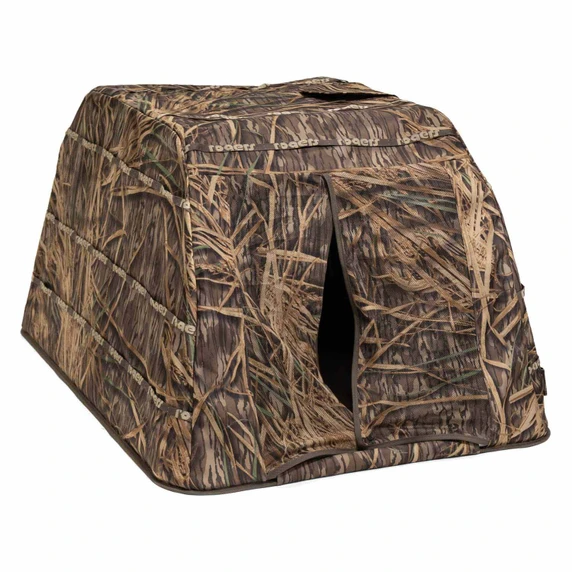 Left Angled Image of the Rogers Sporting Goods Pooch Palace XL Dog Blind.