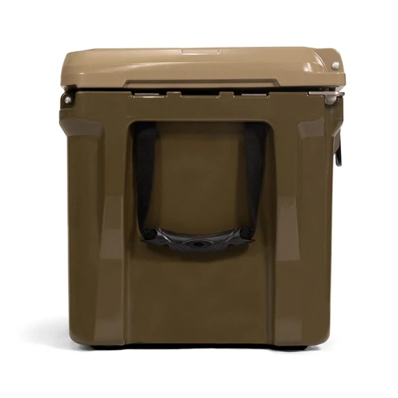 Left Side Image of the Rogers Workin' Man 45-Quart Cooler - Mossy Oak Edition.