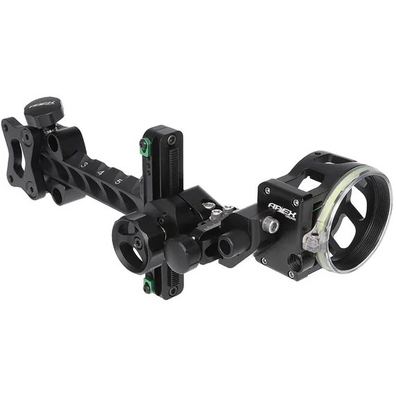 Tilted image of the Apex Aegis Fiber-Optic Series 1-Pin .019, Black.