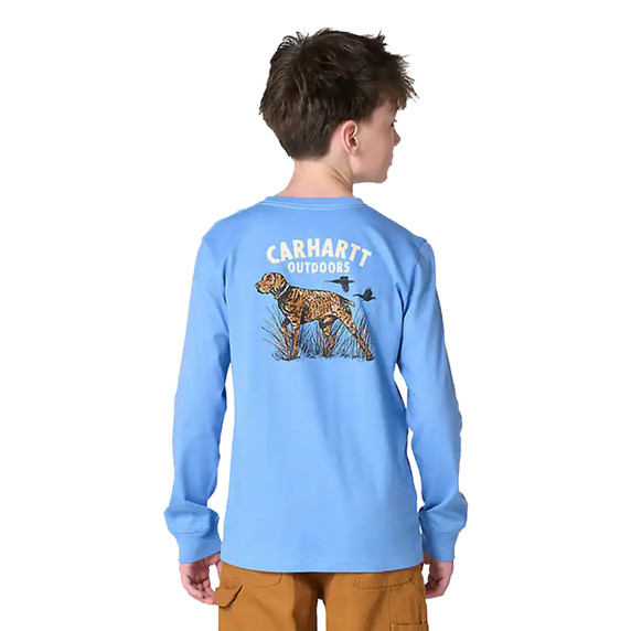 Image of the Carhartt Kids Toddler Long Sleeve Hunting Dog T-Shirt.