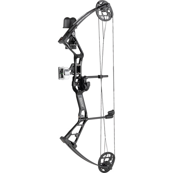 Image of the Bear Pathfinder Youth Bow Package in Black.