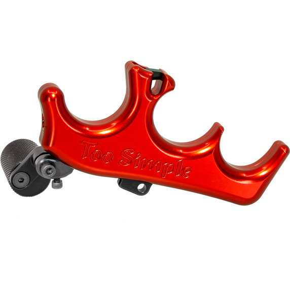 Image of the Carter Too Simple 24 3 Finger Archery Release in Red