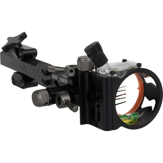 Image of the Dead Ringer Tackdriver Black Series Bow Sight Carbon Dovetail 5 Pin, .010".