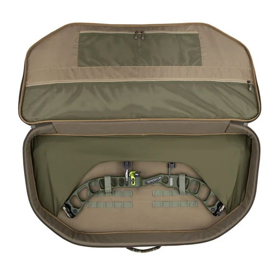 Top Opened with Bow Prop Image of the ALPS OutdoorZ Optima Bow Case.