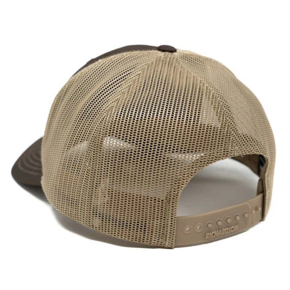 Back Image of the First Lite Elk Patch Trucker Hat.