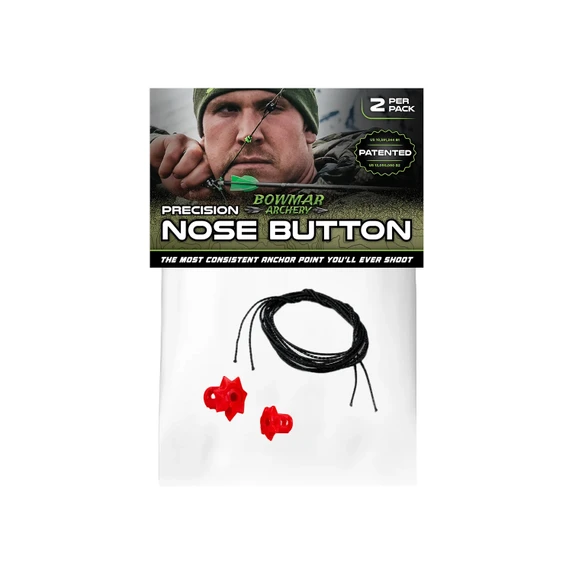 Image of the Bowmar Archery Nose Button in Red