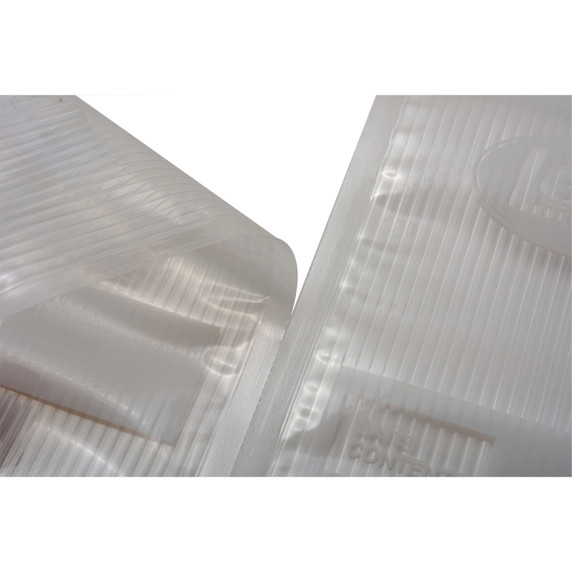 Close up image of the Image of the LEM MaxVac Portion Bag Material 11" x 16'.