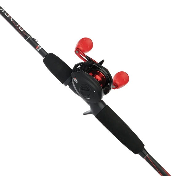 Flipped reel image of the Abu Garcia Black Max Baitcast Rod and Reel Combo.