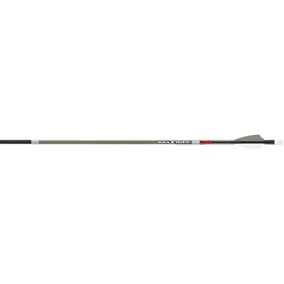 Image of the Carbon Express Maxima Red 5mm OD Green Arrows 350, 6 Pack.