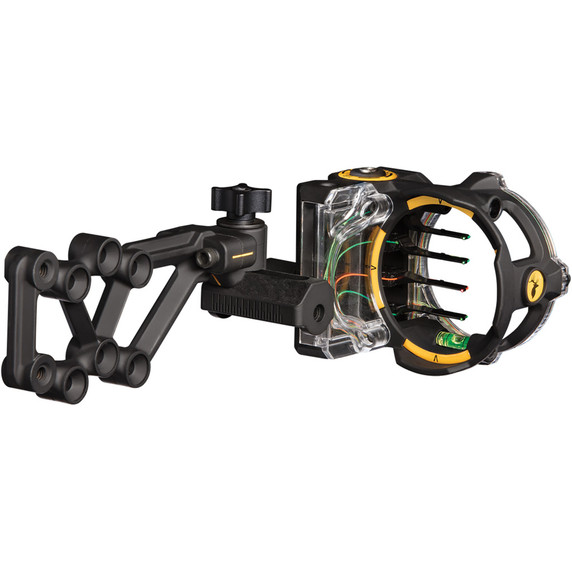 Image of the Trophy Ridge React H4 Sight Black 4 Pin, Left Handed.