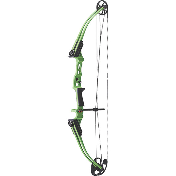 Image of the Genesis Mini Bow in Green, Left Handed.