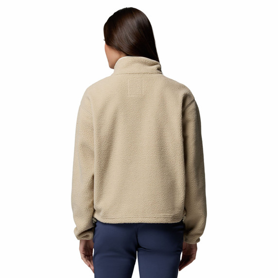 Back Image of the Columbia Women's Helvetia II Cropped Half Snap Fleece Pullover.