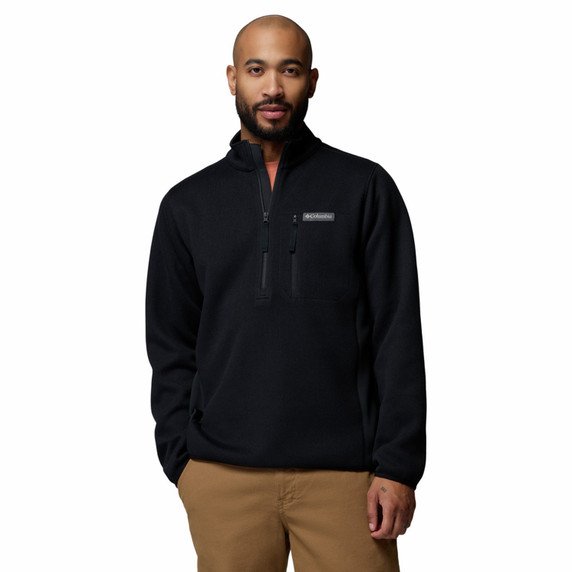 Image of the Columbia Sweater Weather Half Zip Pullover in Black