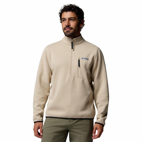 Image of the Columbia Sweater Weather Half Zip Pullover in Ancient Fossil