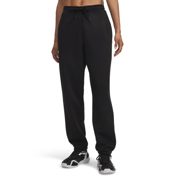 Front Image of the Under Armour Women's UA Armour Fleece Jogger in Ultimate Black