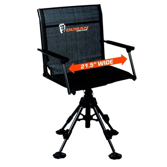 Image of the Ol Man Outfitter Extra Wide Swivel Hunting Chair.