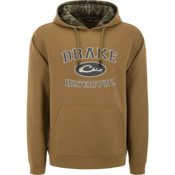 Image of the Drake Three End Classic Hoodie in Field Khaki