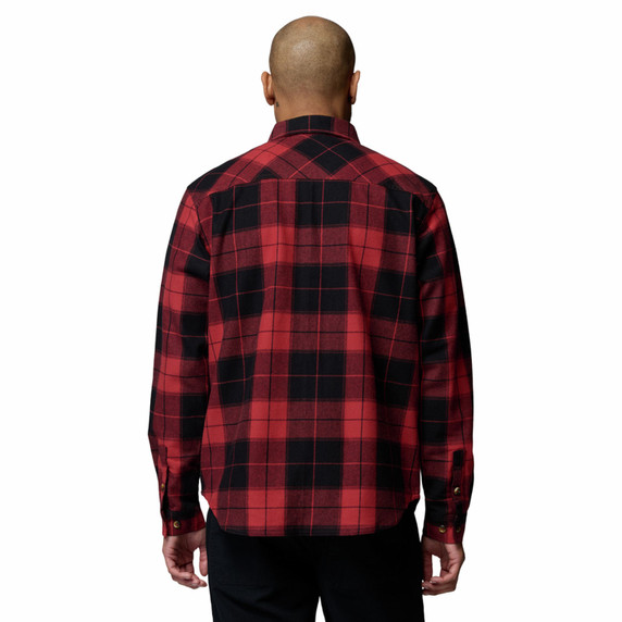 Back Image of the Pitchstone Stretch Flannel Shirt.