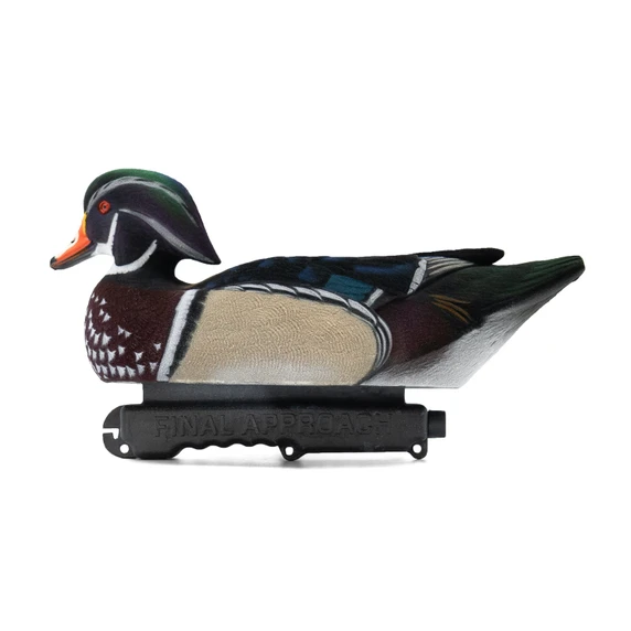 Flipped side image of the Final Approach Live Fully Flocked Wood Ducks.