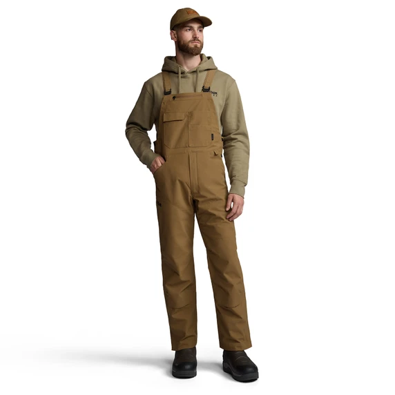 Front Model Image of the Sitka Grindstone Work Bib.