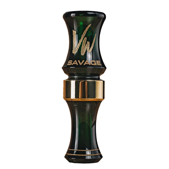 Image of the Vendetta Savage Single Reed Duck Call in Mallard Green.