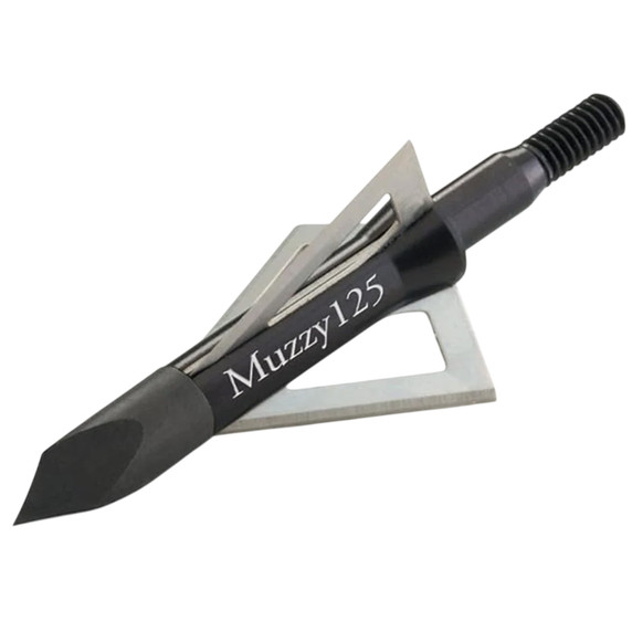 Image of the Muzzy 125 Grain 3-Blade Screw-In Broadheads, 6 Pack.