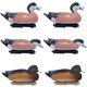 Final Approach Live Bufflehead Duck Decoys - 6 Pack, Foam Filled, Oversized, Realistic Floating Decoys